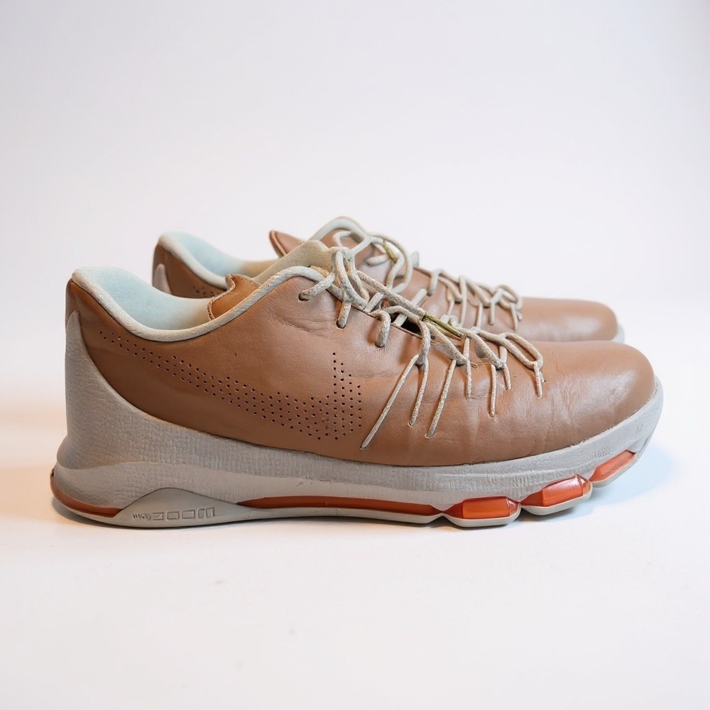 Nike KD 8 EXT 14‎ Vachetta Tan Leather Zoom Air Basketball Sneakers Streetwear